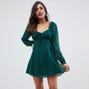ASOS Sweetheart Babydoll Mini Swing Dress